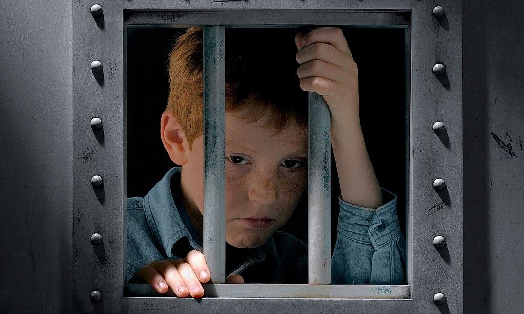 Bars Boy Cell Child Crime Jail Prisoner Sad Youth